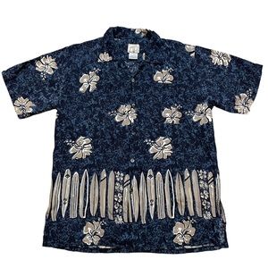 Coconut Pier Button Down Hawaiian Shirt.  Size XL